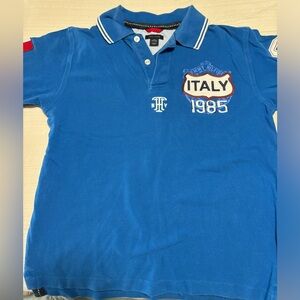 Boys Blue Tommy Hilfiger Polo Italy